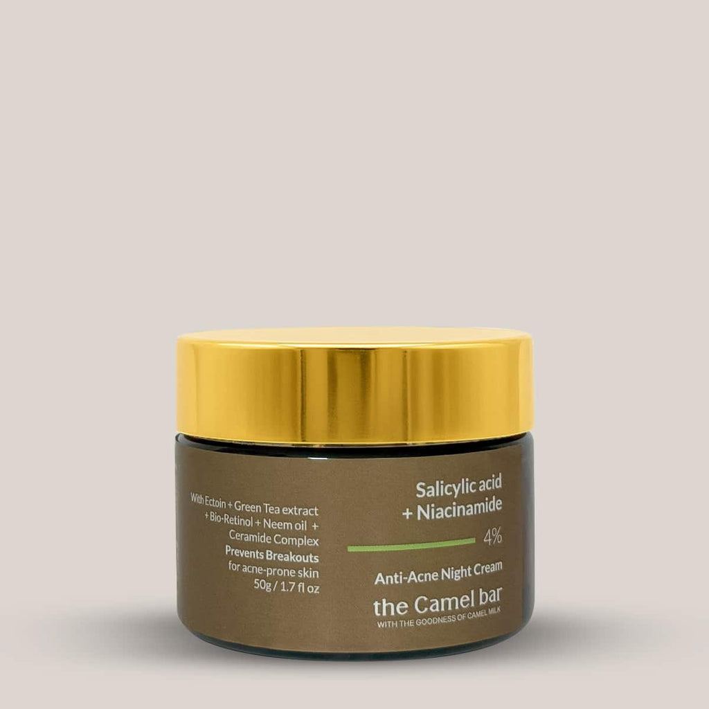 Camel Milk Anti-Acne Night Cream with Salicyclic acid + Niacinamide 4%