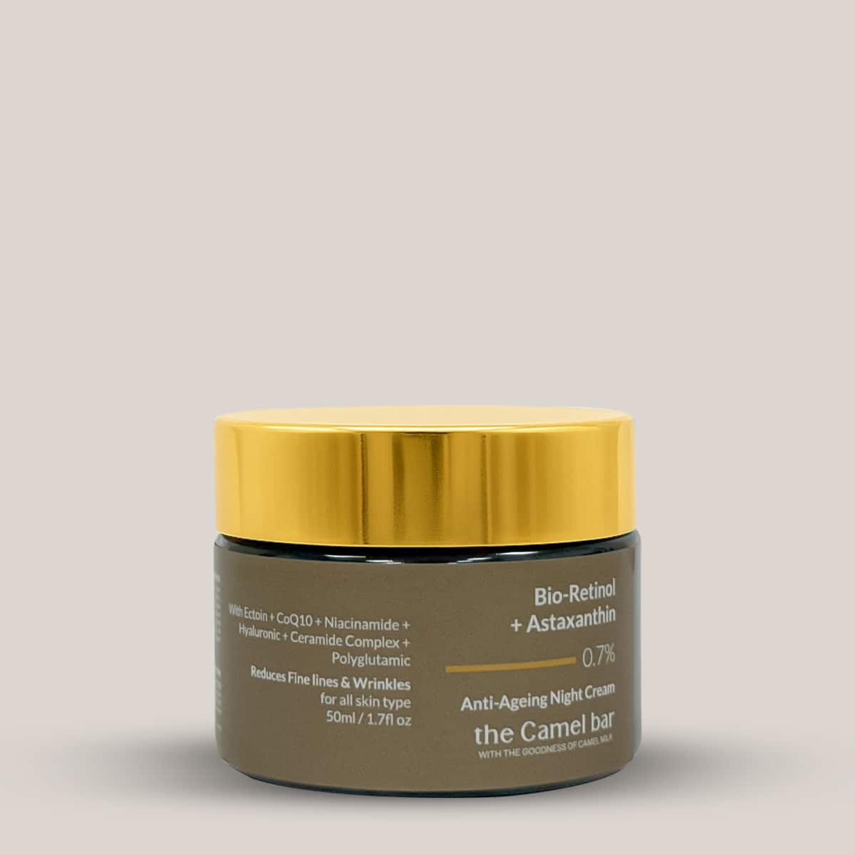 Camel Milk Anti Ageing  Glow Night Cream with Bio-Retinol &amp; Astaxanthin 0.7%