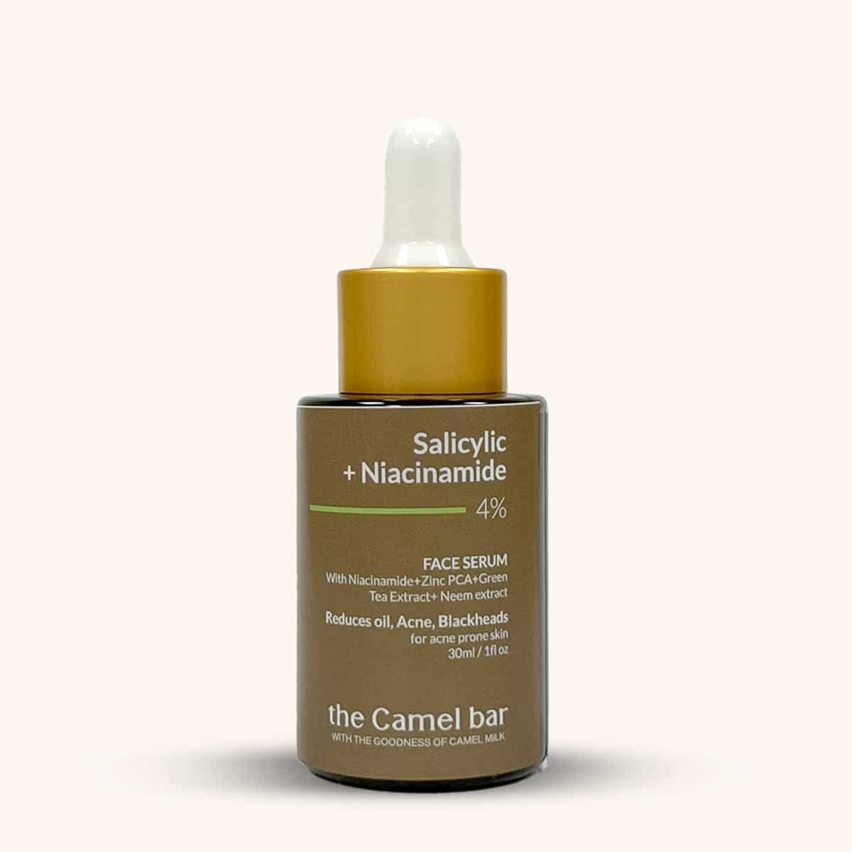Camel Milk Anti-Acne Serum with  Salicylic Acid + Niacinamide  4%- Face Serum