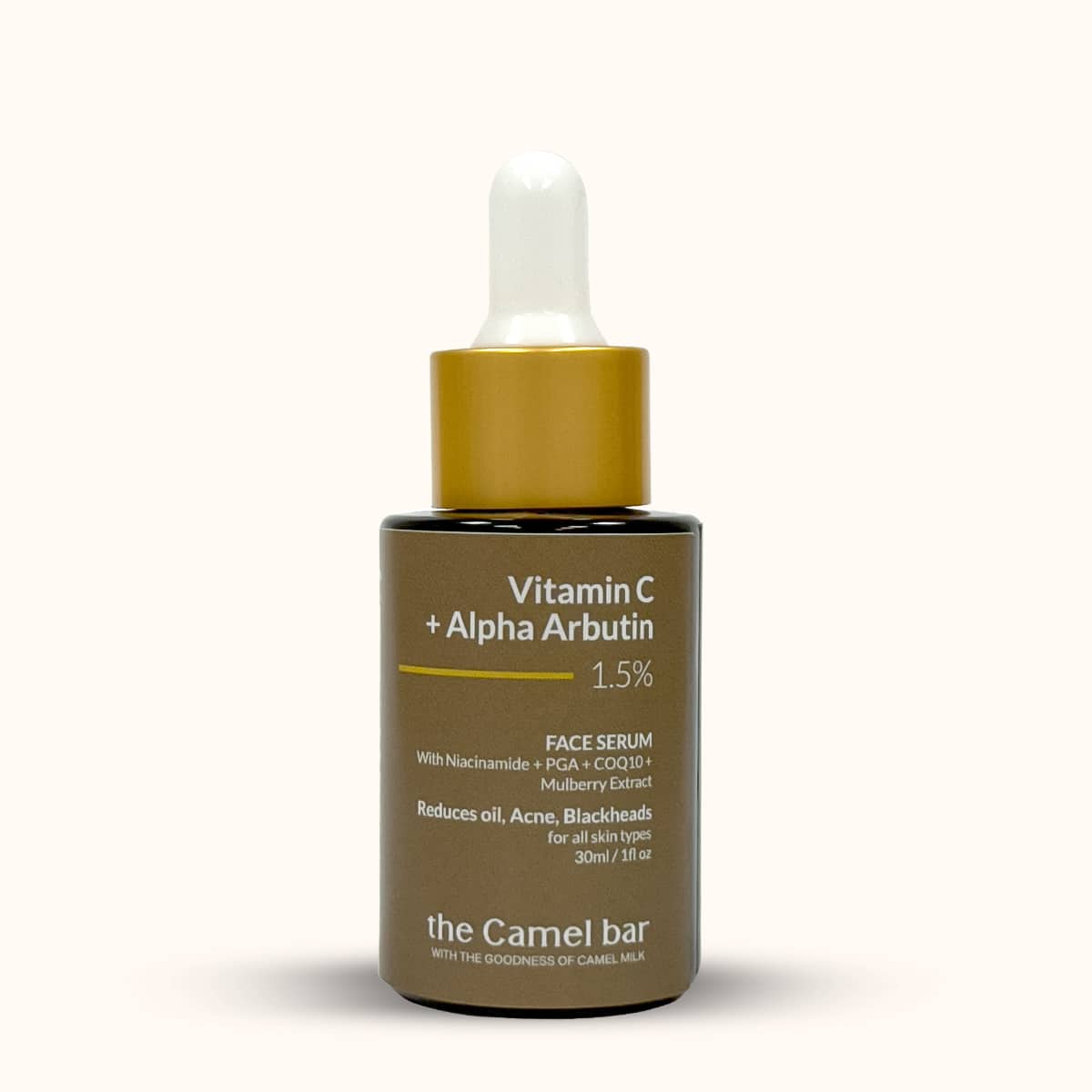 Camel Milk Skin Brightening Serum with Vitamin C + Alpha Arbutin 1.5%
