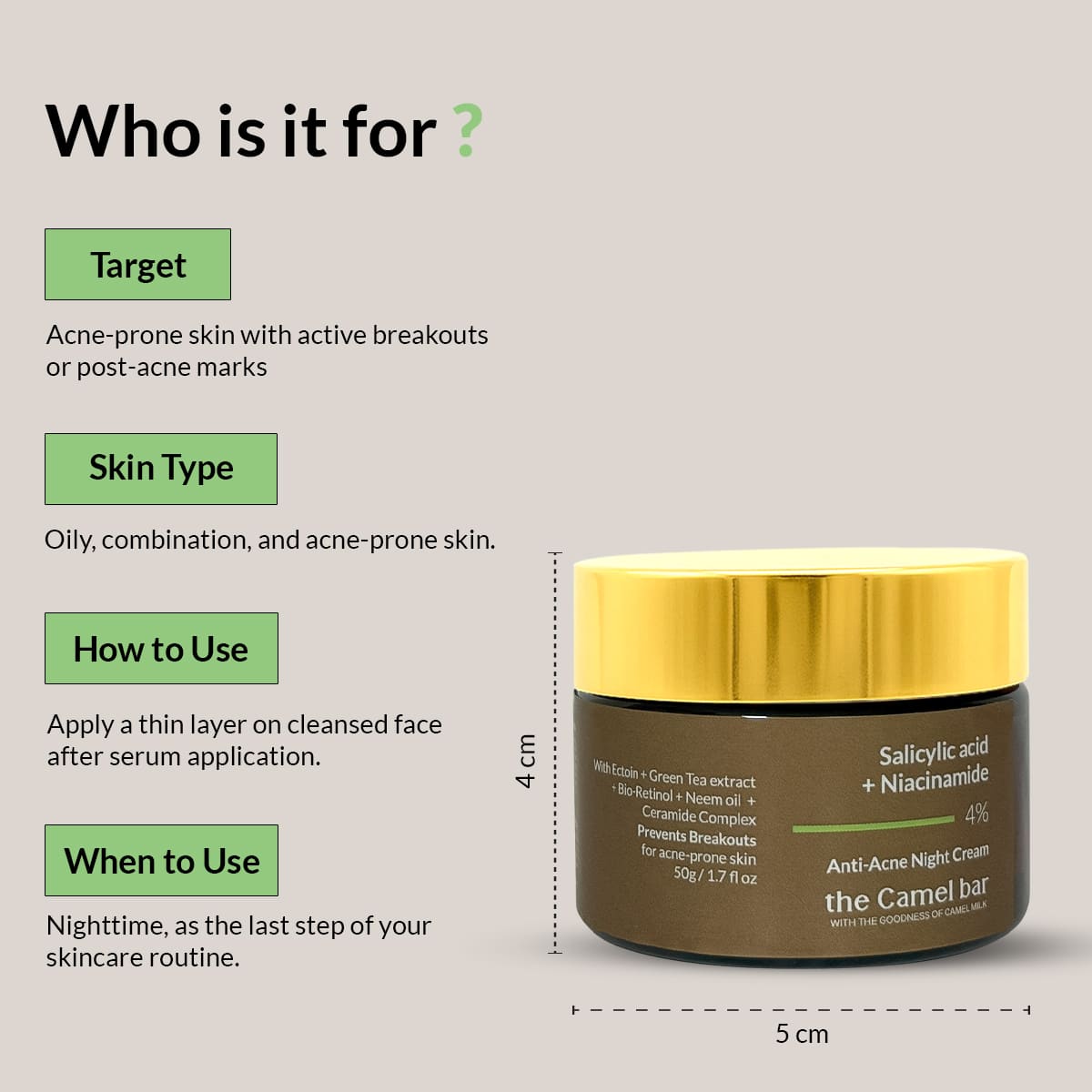 Camel Milk  Anti Acne Kit (Serum + Night Cream )