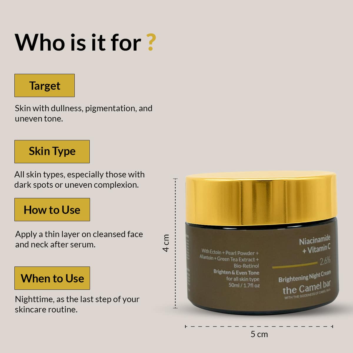 Camel Milk Brightening Kit (Serum + Night Cream)