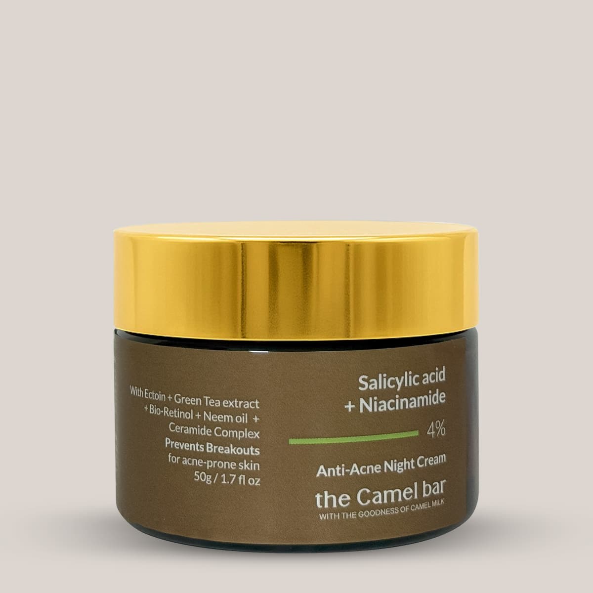 Camel Milk Anti-Acne Night Cream with Salicyclic acid + Niacinamide 4%