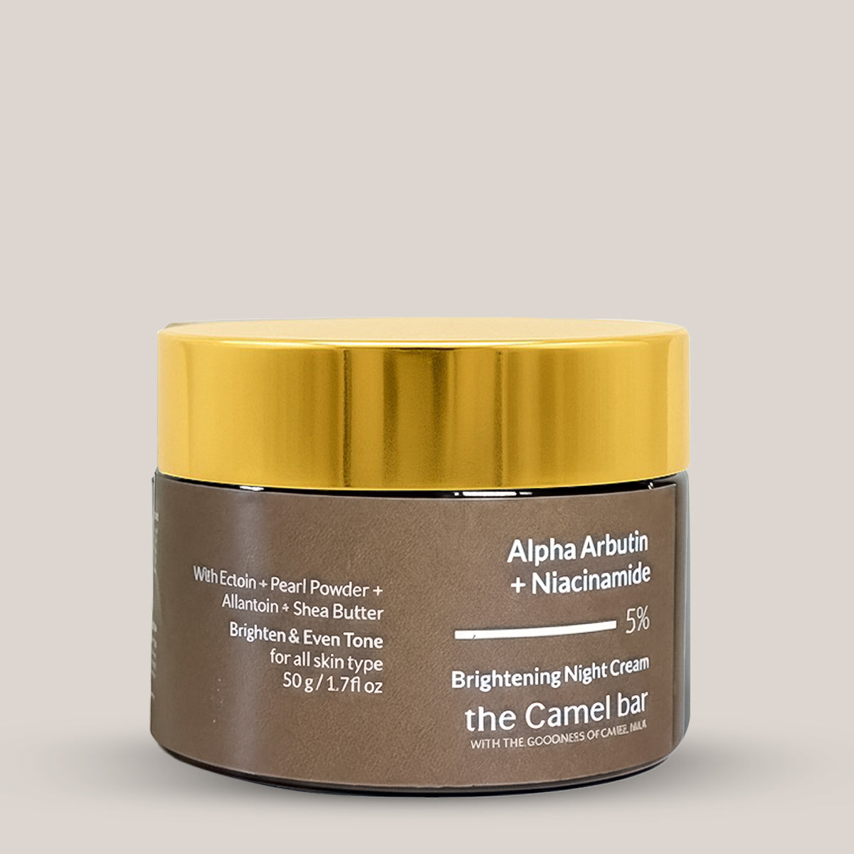 🎁 Camel Milk Skin Brightening Night Cream with Alpha Arbutin + Niacinamide 5%